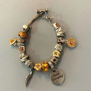 November Vintage Charm Bracelet